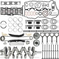 G4KJ 2.4L Engine Rebuild Kit Crankshaft Con Rod Timing Valve Set For HYUNDAI KIA