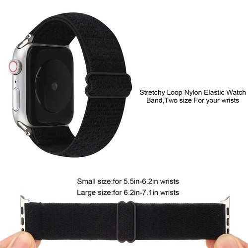 Flexible Cotton Sport Band for Apple Watch 10 9 8 7 6 5 4 SE 40/44/41/45/42/46mm - Picture 25 of 26