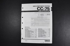 Yamaha CC-75 Mini Component System Manual de Servicio - Original Original Original