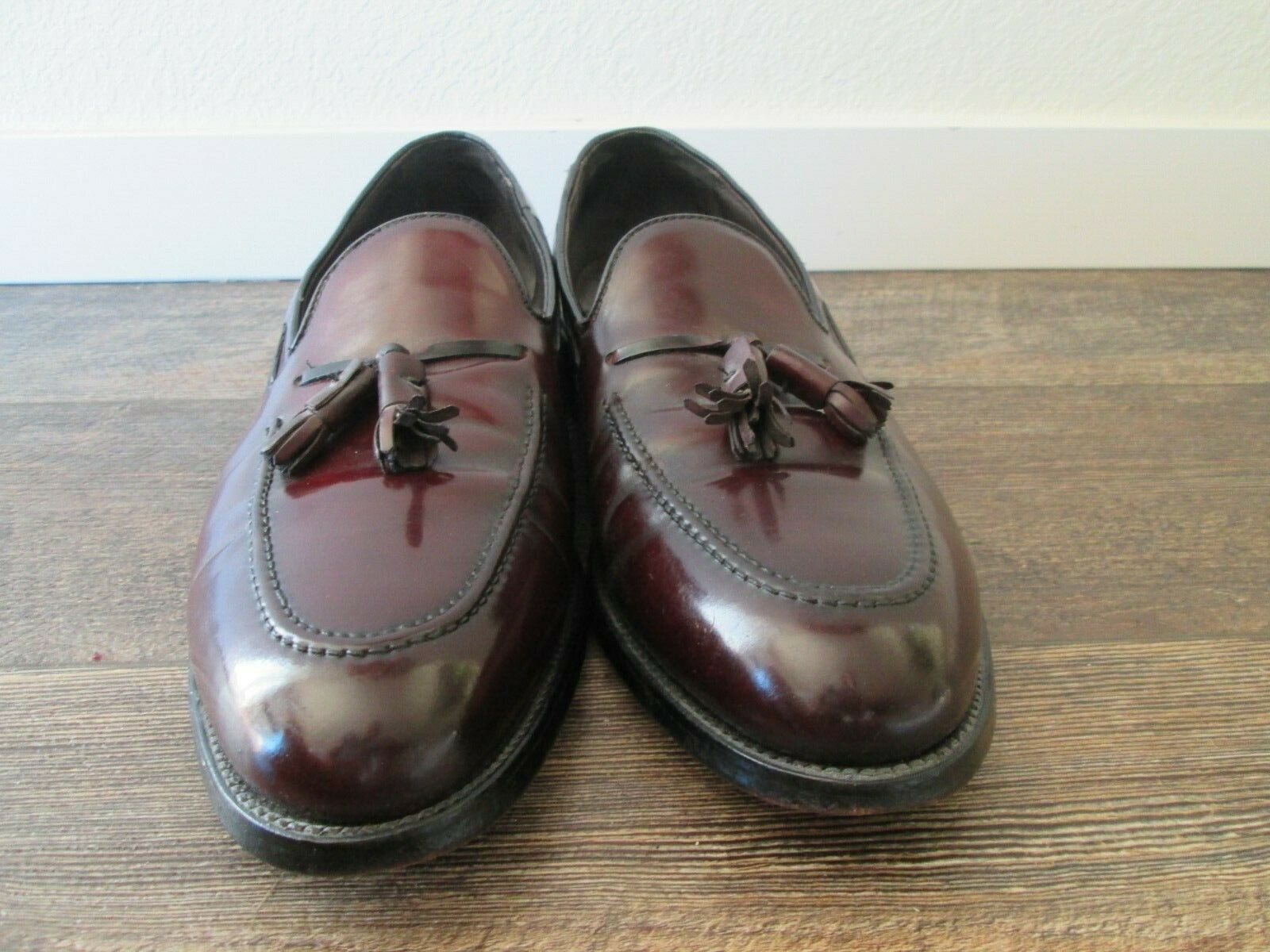 STUART MCGUIRE Vintage Shell Cordovan tassel loafer Sz. 13 aa 