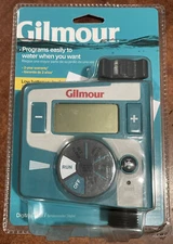 Gilmour Single Outlet Electronic Water Timer w/ Low Battery Auto Shut Off 