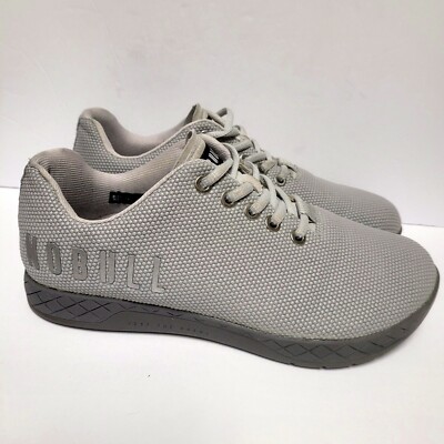NOBULL SuperFabric Mens 7 Grey Trainers Weightlifting Shoes  display picture 1