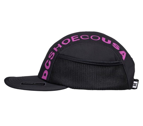 DC Shoes SB Dunk Style Black Purple Camper OSFA Strapback Hat Cap Fast Ship New - Picture 6 of 8