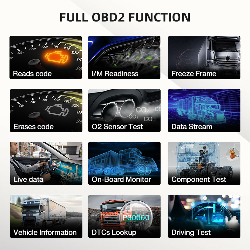X7 HD 24V 12V Diesel Heavy Duty Truck Scanner ECU Coding All System DPF Regen - Picture 6 of 12