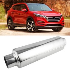 3" Inlet /Outlet 16" Long Muffler Exhaust Resonator For Hyundai Tucson 2.0L 2.7L