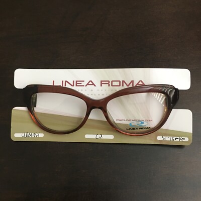 Linea Roma Class 351 C.2 51-15-140 Womens Glasses Frames Maple Brown 