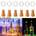 Solar 20LED Flaschenlicht Lichterkette Draht Beleuchtung Nachlicht Korken N H6S6