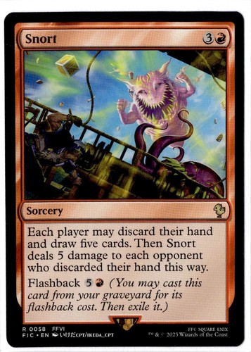 Snort | 058 | Rare | MTG X Final Fantasy