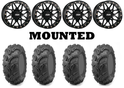 Kit 4 Maxxis Zilla 28x9-14/28x11-14 on Typhon Beadlock Black HP1K