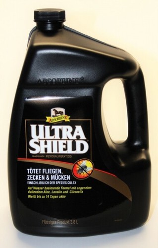 (32,60 € /L) Absorbine Ultrashield Black EX Fliegenspray Fliegemittel 3,8 Liter - Bild 1 von 2