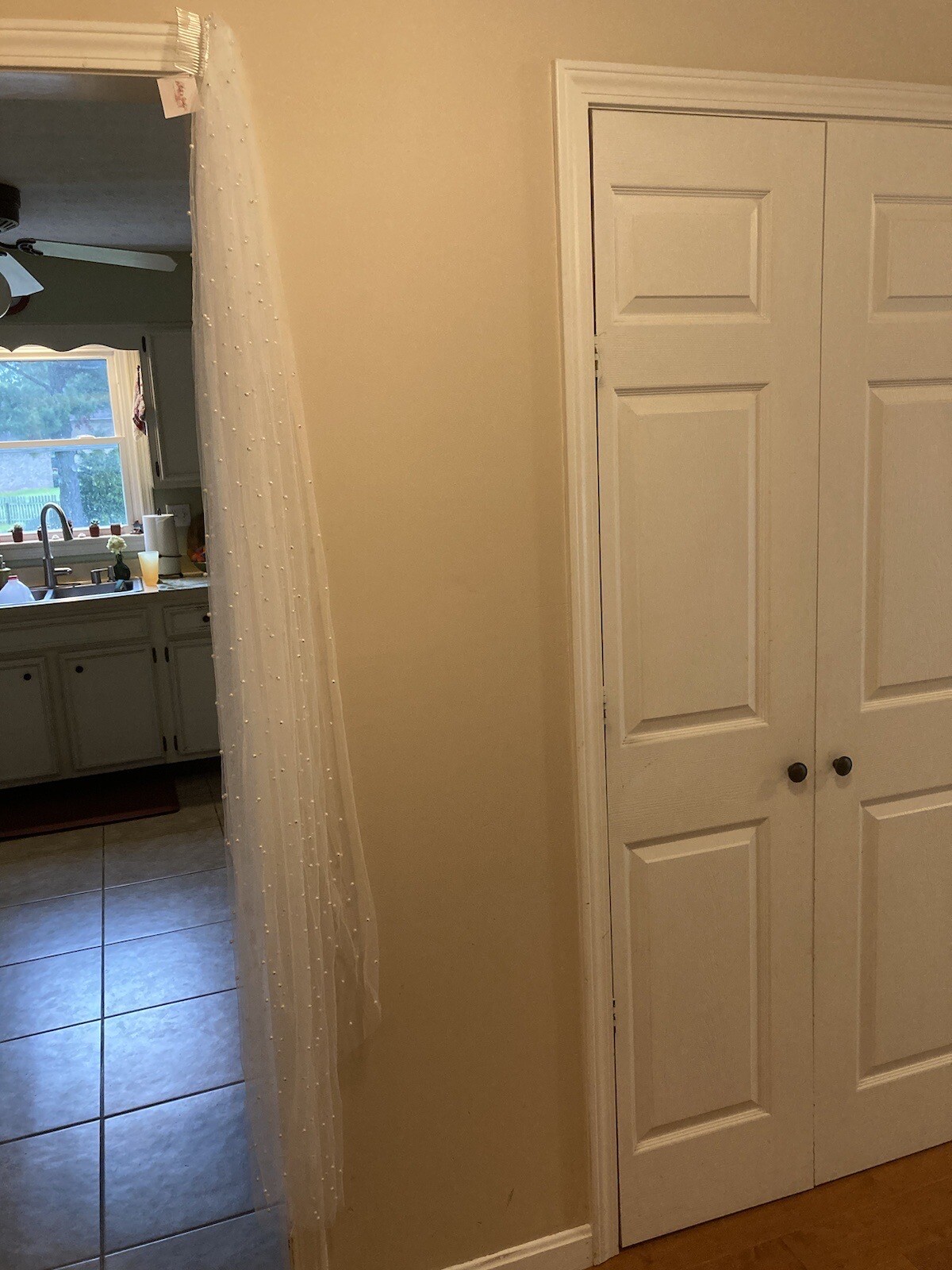 Cathedral Pearl and beaded bridal wedding veil eBay