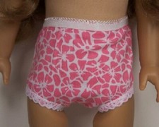 DK PINK Flower Underwear-Panties Doll Clothes For American Girl 18" Debs 
