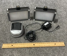 Lot of 2 iKan iLED-144 Interchangeable Small Camera Dual Color LED Lights w/Cord
