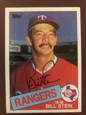 1985 Topps SIGNED: Bill Stein, RANGERS #171