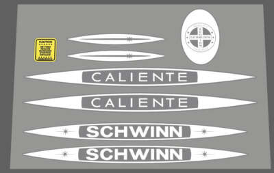 Schwinn Caliente 1979 Essentials Aufkleber Set