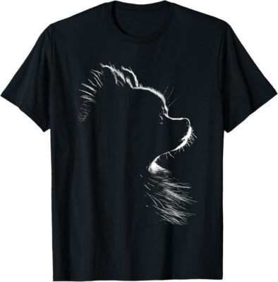 Retro Pomeranian Silhouette T-Shirt, Pomeranian Silhouette Mom Dad Tees