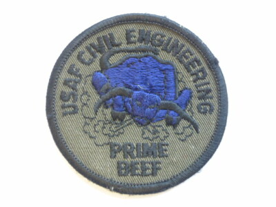 U.S. patch, ''USAF Civil Engineering - Prime Beef''.vgc