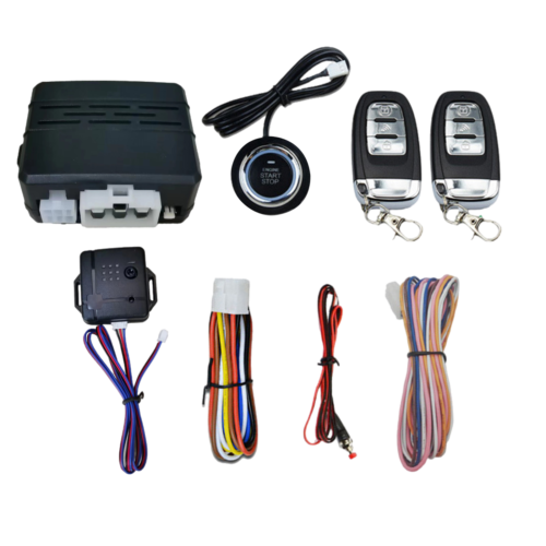 Car Keyless Entry System Engine Start Ignition Security Alarm Kit +2 ...