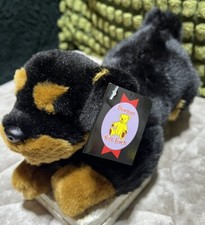 Dowman Soft Touch RA403  Rottweiler Puppy Dog 11” Plush Rare Collectible