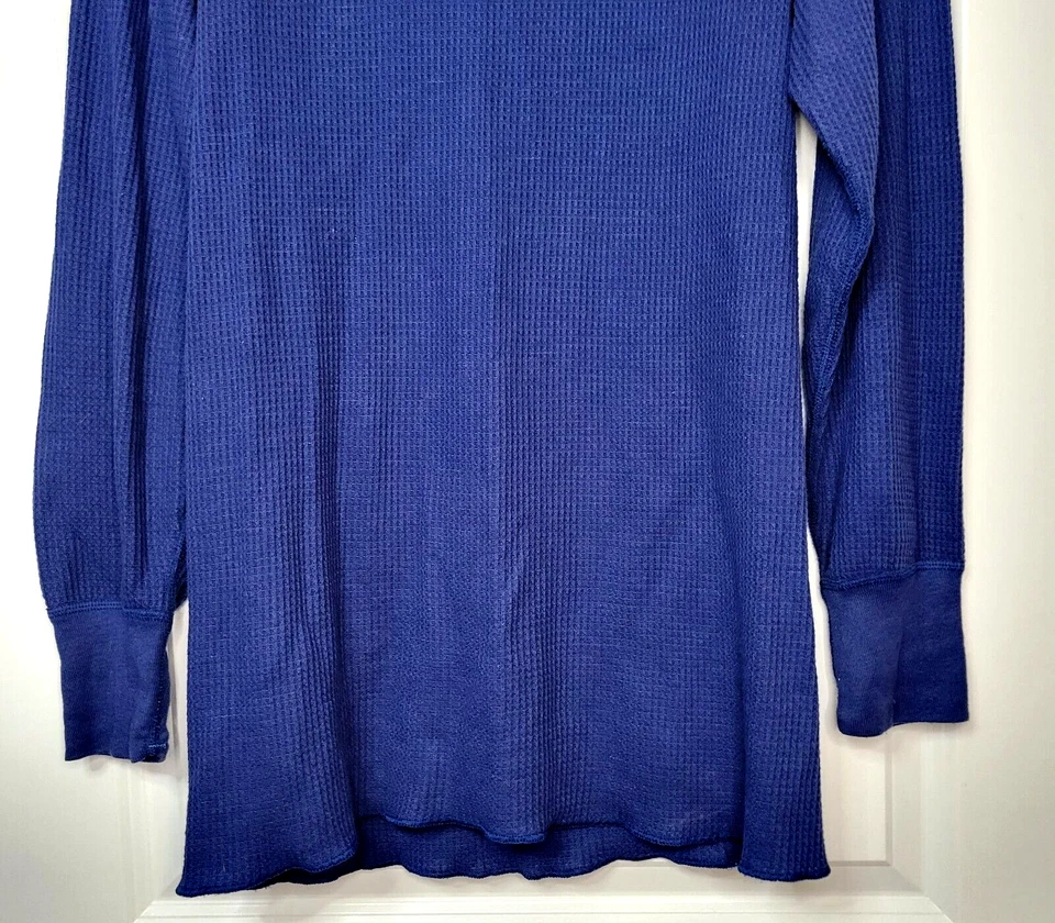 Camisa Térmica Capa Base Vintage Greatland Apparel Para Hombre L Azul Ligera Años 90 Foto 2 de 4