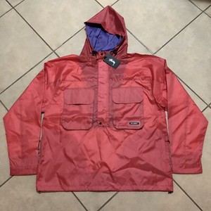 pink pullover windbreaker
