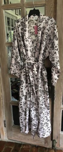 NWT 2 Pc Kate Spade Blush Brown Silk Robe Night Gown 100% Silk Sz M / L Small?