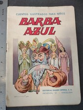 Vintage Spanish Barba Azul Bluebeard Illustrated storybook Softcover booklet