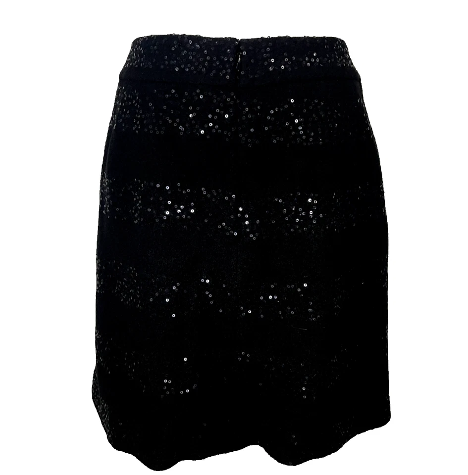 Falda Ann Taylor LOFT Lentejuelas Lana Línea A 6 | Estilo Amigos Años 90, Vacaciones Glamour Foto 4 de 4