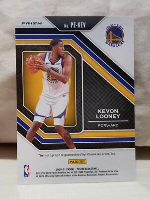 Autographed Kevon Looney 2020-21 Prizm Orange Ice Prizms Autographed Kevon Looney 2020-21 Prizm Orange Ice Prizms