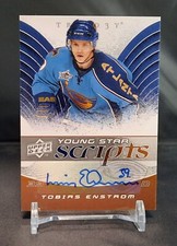2008 UD Trilogy Young Star Scripts YS-TE Tobias Enstrom Autograph - Thrashers
