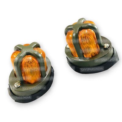 Parking Light With Grill Compatible With Jeeps Willy Ford Mb GPW Cj2A Cj3B Cj3B