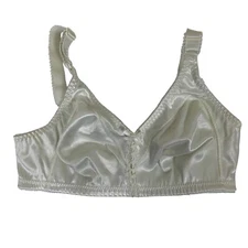 Bali Double Support Comfort-U Wireless Full-Figure Bra in White  - Size 34C