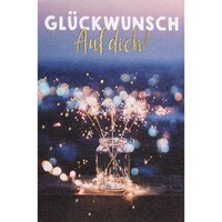 Allgemeine WüNsche Karte Mit Umschlag, Mini Karte, Wunderkerzen, GlüCkwunsch Auf