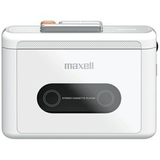 maxell MXCP-P100WH Portable Cassette Player Bluetooth selec White