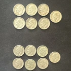 14 Roosevelt Silver Dimes 1960-1964 Denver Circulated Uncertified Lot