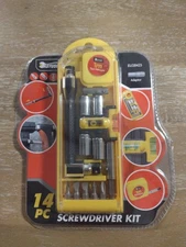 Screwdriver kit Great for Gift or Camping, Small Job. 14 Pc. Socket, Level, G3G