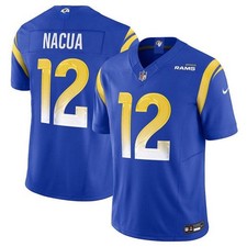 Men's Puka Nacua Stafford Blue Stitched Jersey