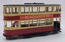 MOTORISED MANCHESTER CORPORATION BLACK & WHITE 4MM WHITE METAL TRAM KIT OO 1/76