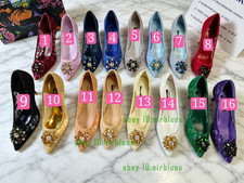 stiletto point toe pump lace rhinestone grace 2026party shoes 34-42 high quality
