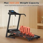15% Auto Incline Treadmills 400LBS Heavy Duty Capacity 3.25HP Folding DOAD