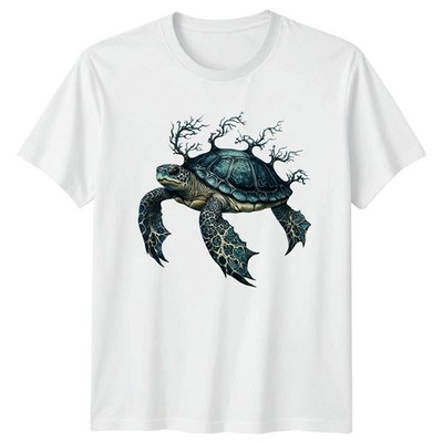 Gothic Meeresschildkröte T-Shirt Meer Wildtiere Geschenk für Sie und Ihn
