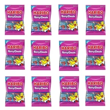 HARIBO Gummi Candy, Berry Clouds, 4 oz Bag, Pack of 12