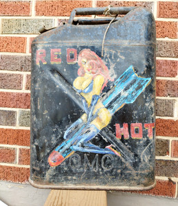 Vintage Military Original  Jerry Can RED HOT Vietnam?