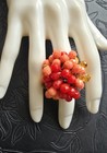 Juicy Couture Cluster Beaded Briolette Glass Bead Ring Adjustable Vtg Repro.  — photo 1