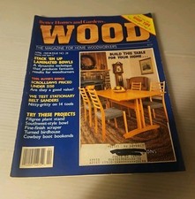 Vintage 1989 April, "WOOD" World's Leading Woodworking Magazine, Laminated Bowls