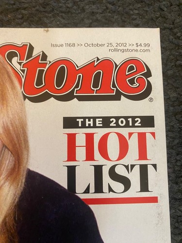 Rolling Stone Magazine Issue #1168 October 25,2012 Taylor Swift The Hot List - Picture 4 of 5