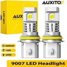 9007hb5 Led Headlight Bulbs Kit 6500k White High Low Beam Light Super Bright M6