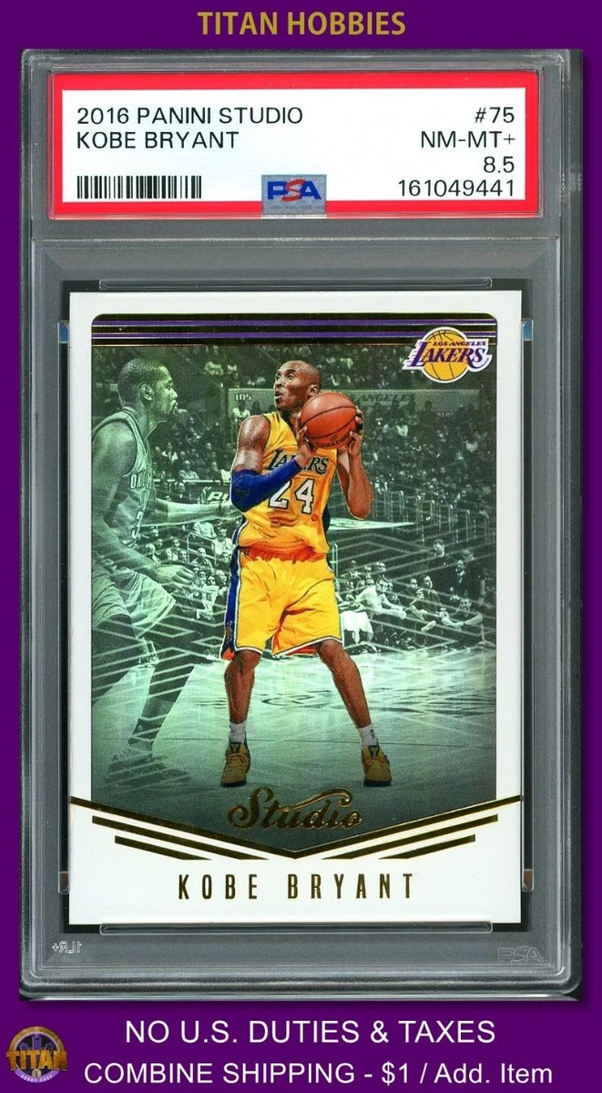 2016-17 Panini Studio - Kobe Bryant #75 for sale | eBay