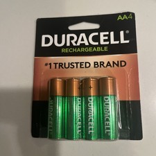DURACELL DX1500 4-Pack AA Rechargeable Batteries 1.2V NEW  FACTORY SEALED  