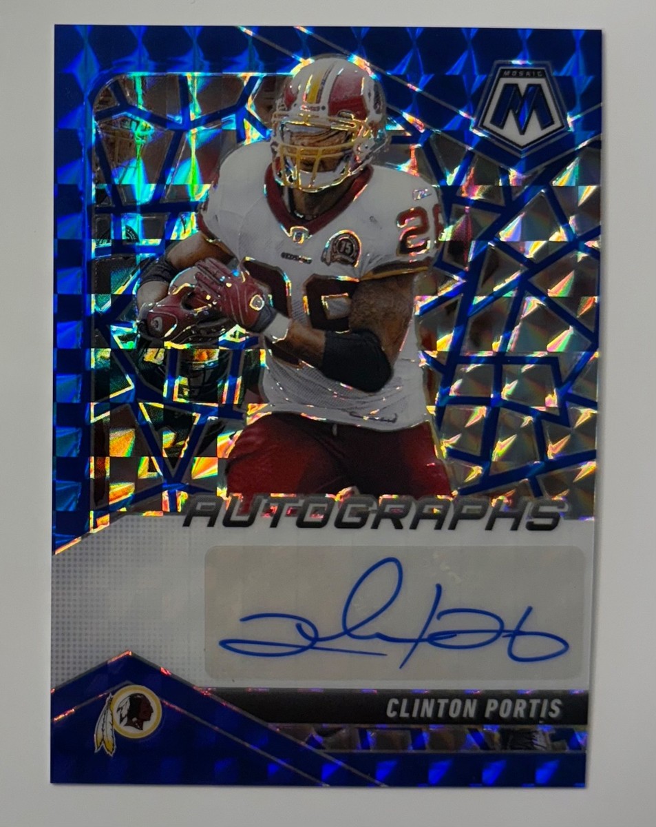 Clinton Portis 2025 Panini Mosaic Blue Prizm /99 Redskins LEGEND